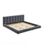 Upholstered Platform Bed Frame With Tufted Headboard