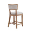 Upholstered Counter Height Bar Stools With Comfy Back (Set of 2)