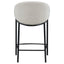 Sloped Arm Counter Stools (Set of 2) - Beige