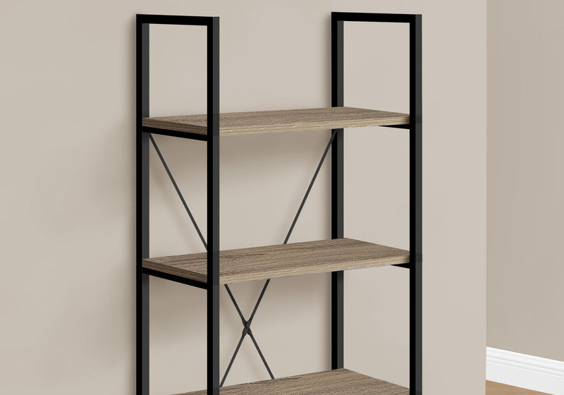Bookshelf, Bookcase, 4 Tier, Office, Bedroom, Contemporary, Modern - Taupe