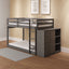 Gaston - Bunk Bed Twin Over Twin With 4 Drawers & 3 Compartments - Gray
