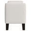 Hollis - Upholstered Accent Bench With Armrests Seating - Vanilla White