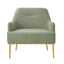 Modern Elegance Accent Chair With Curved Backrest