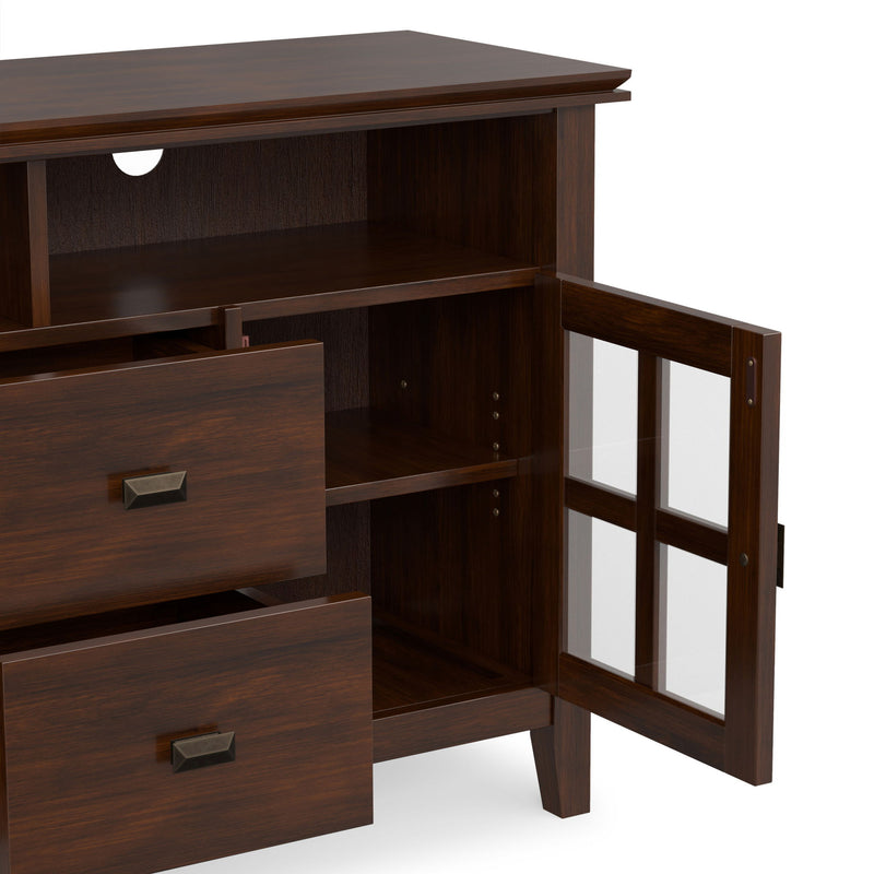 Artisan - TV Media Stand, Handcrafted - Russet Brown