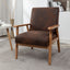 Wide Arm Chair - Brown