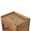 Larissa - T Bar Open Bedside Table - Oak