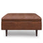 Shay - Large Square Coffee Table Storage Ottoman Mid-Century Style