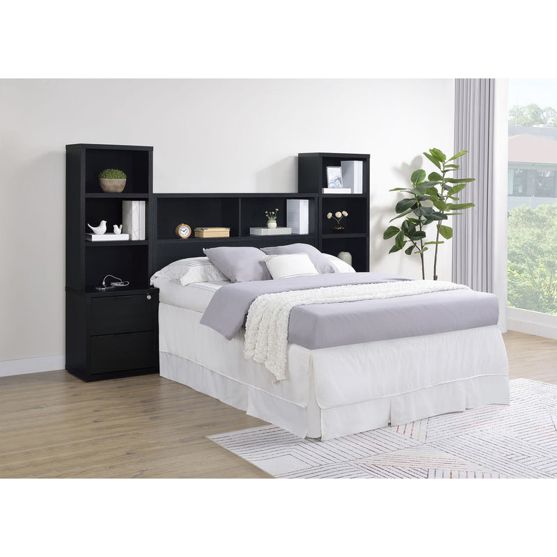 Geary - Bookcase Headboard With Open Cubbies