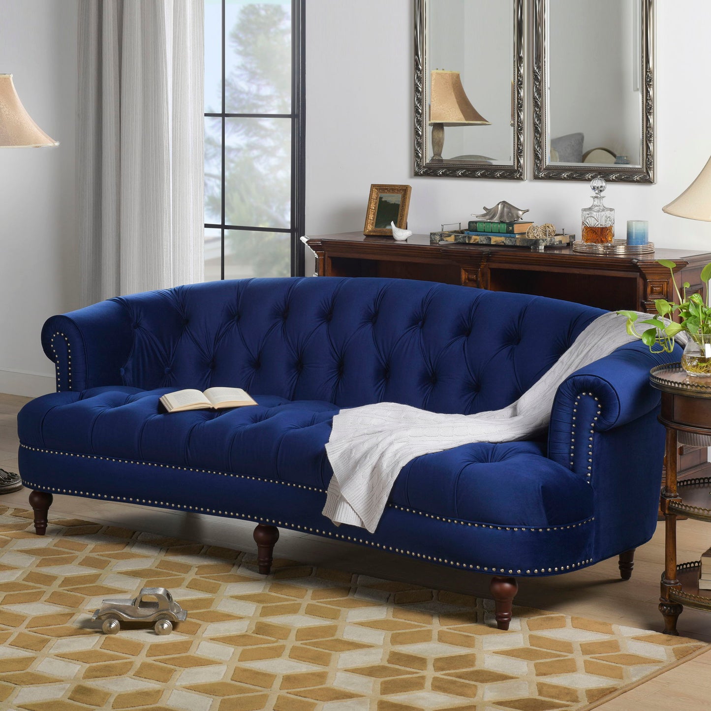 La Rosa - Victorian Chesterfield Tufted Sofa