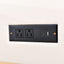 Upholstered Platform Bed, 2 Outlets And USB Charging Ports On Both Sides, 2 Bedside Pillows, Storage Shelves