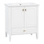 Freestanding Vanity With 1 Drawer & 2 Soft Close Doors With Door Mounted Storage