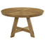 Kent - 5 Piece Dining Table Set With Upholstered Chairs - Brown Oak