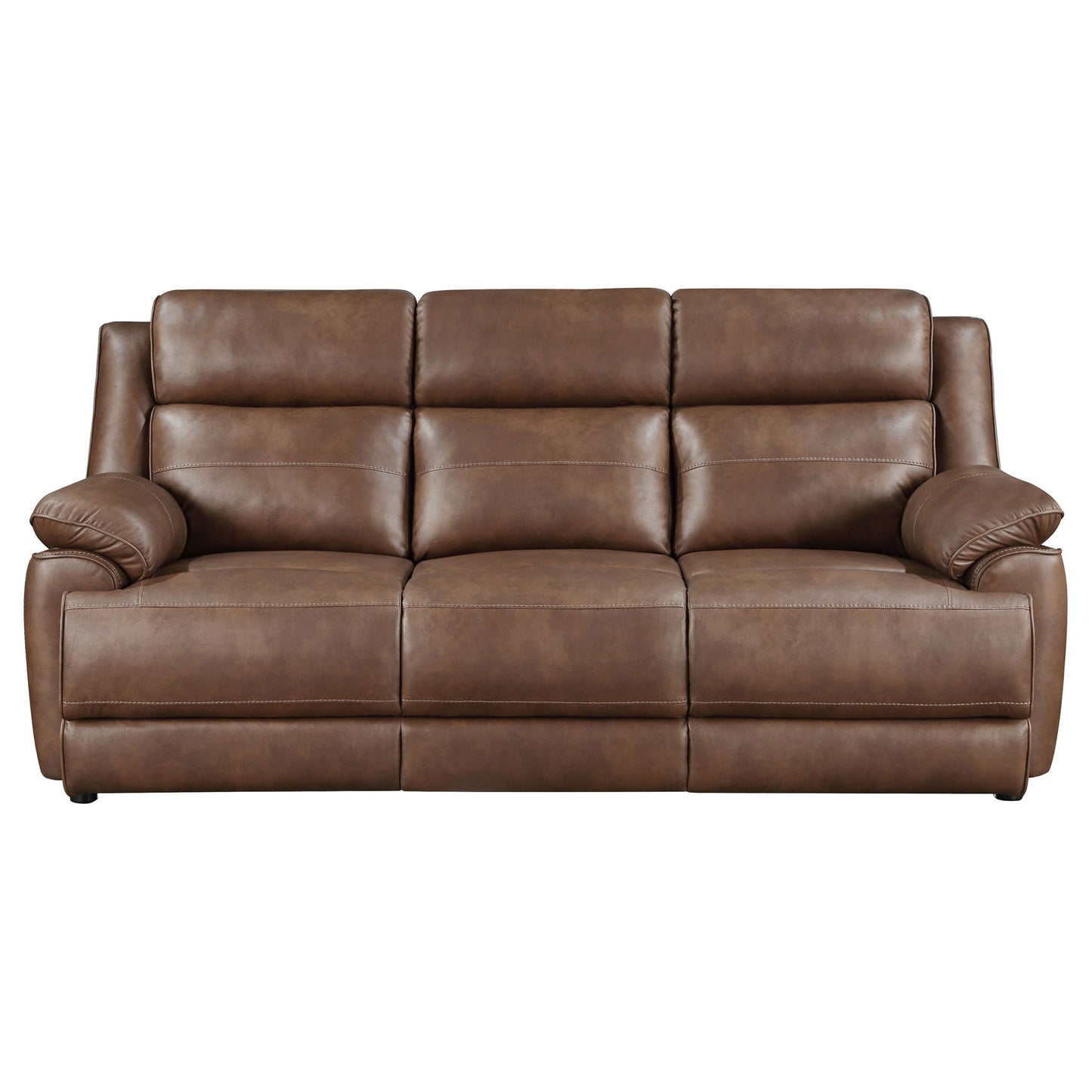 Worthington - Padded Arm Sofa - Dark Brown