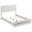 Slatted Headboard Panel Bed
