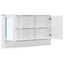 Wall Mounted Bathroom Medicine Cabinet With Double Mirrored Doors