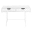 Computer Desk For Home Office, Storage Drawers, Marble Look Contemporary & Modern