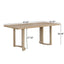 Modern Dining Table Solid Wood