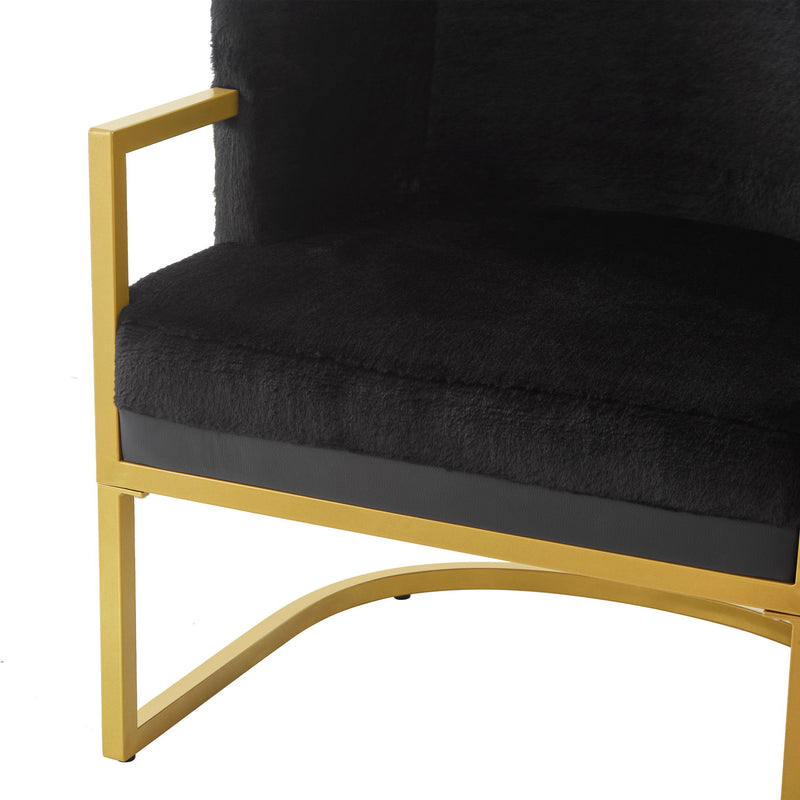 Upholstered Reading Accent Armchair For Living Room