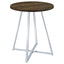 Burkhart - Round Height Bistro Bar Table - Brown Oak