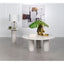 Preston - 2 Piece Coffee And End Table Set With Cylindrical Pedestal Bases, Round Design - White