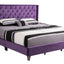 Upholstered Nailhead Trim Chic Bed