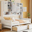 Daybed With All-In-One Cabinet And Shelf