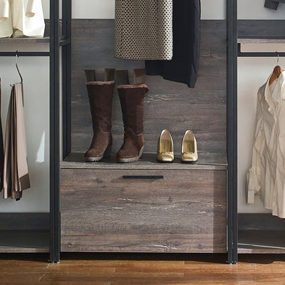 Monica - Walk-In Closet System & Modular Design - Rustic