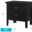 English Dovetailed Drawers Nightstand