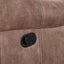 Dollum - Two Tone Nubuck Manual Recliner Sectional Sofa With USB Port Cupholder Console