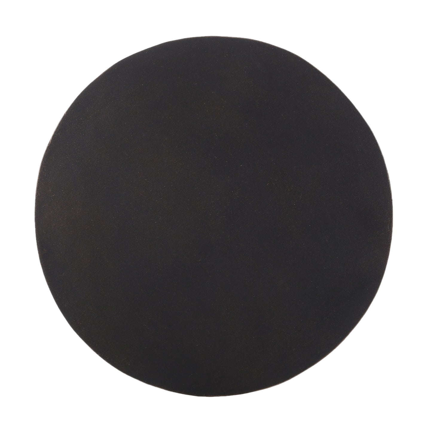 Outdoor Lightweight Concrete End Table With Half Sphere Top - Copper