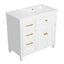 Bathroom Vanity With Sink, 1 Tip Out Drawer, 3 Side Drawers, Adjustable Shelf