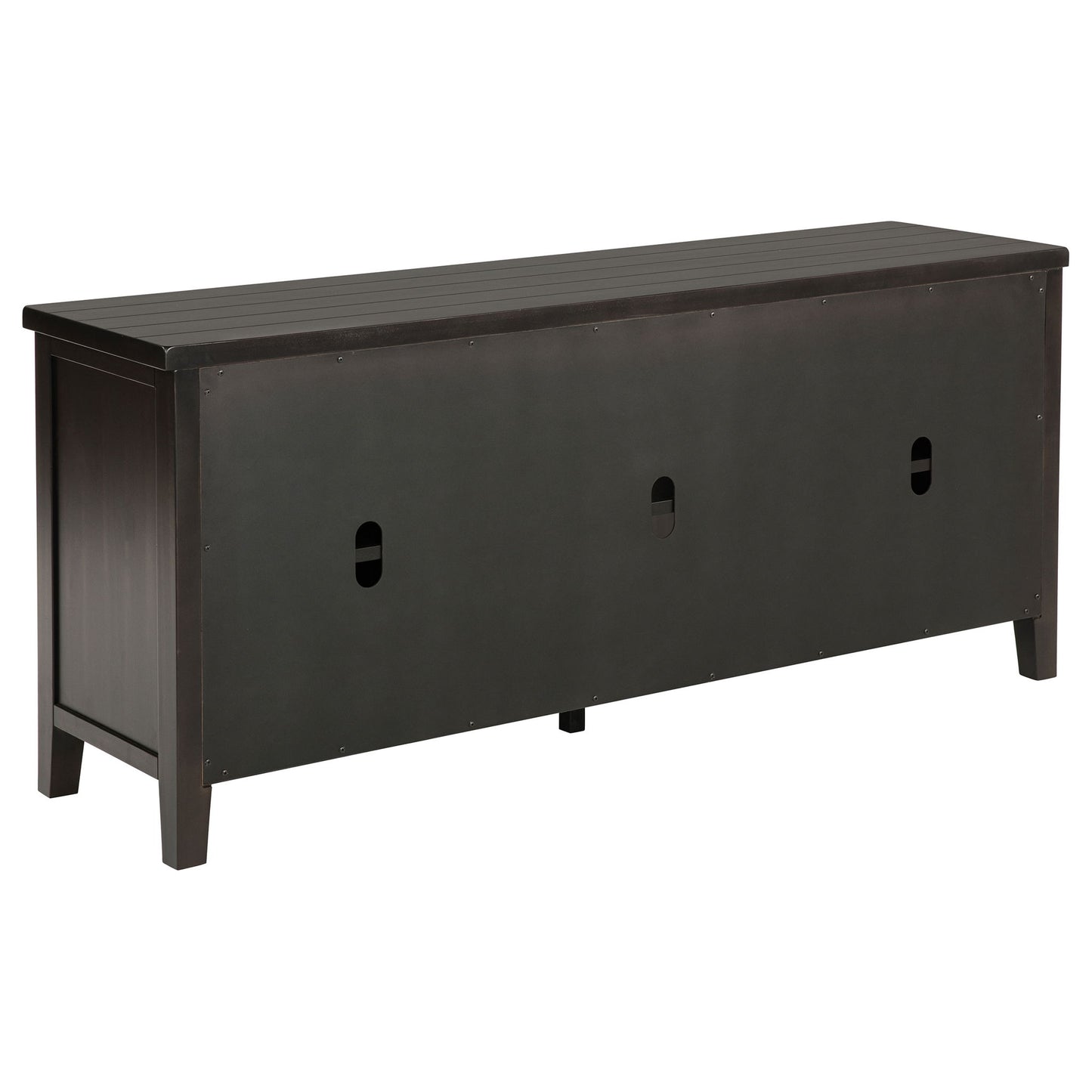 Sutter - 2 Door TV Stand With Mission Design - Dark Brown