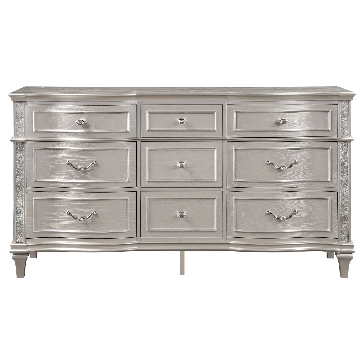 Katerina - 9 Drawer Dresser With Removable Jewelry Tray - Oak