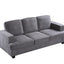 Modern Sofa, Comfortable 3 Seater Couch With Deep Seating, Loose Back Cushions, Wide Arms