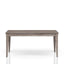 Rustic Dining Table 2 Storage Drawers And Leaf - Gray
