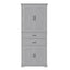 Multi Functional Storage Cabinet With Adjustable Shelves, 2 Drawers, Door Shelves