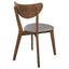 Mid-Century Modern Upholstered Dining Chair (Set of 2)