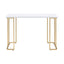 Estie - Writing Desk - White / Gold