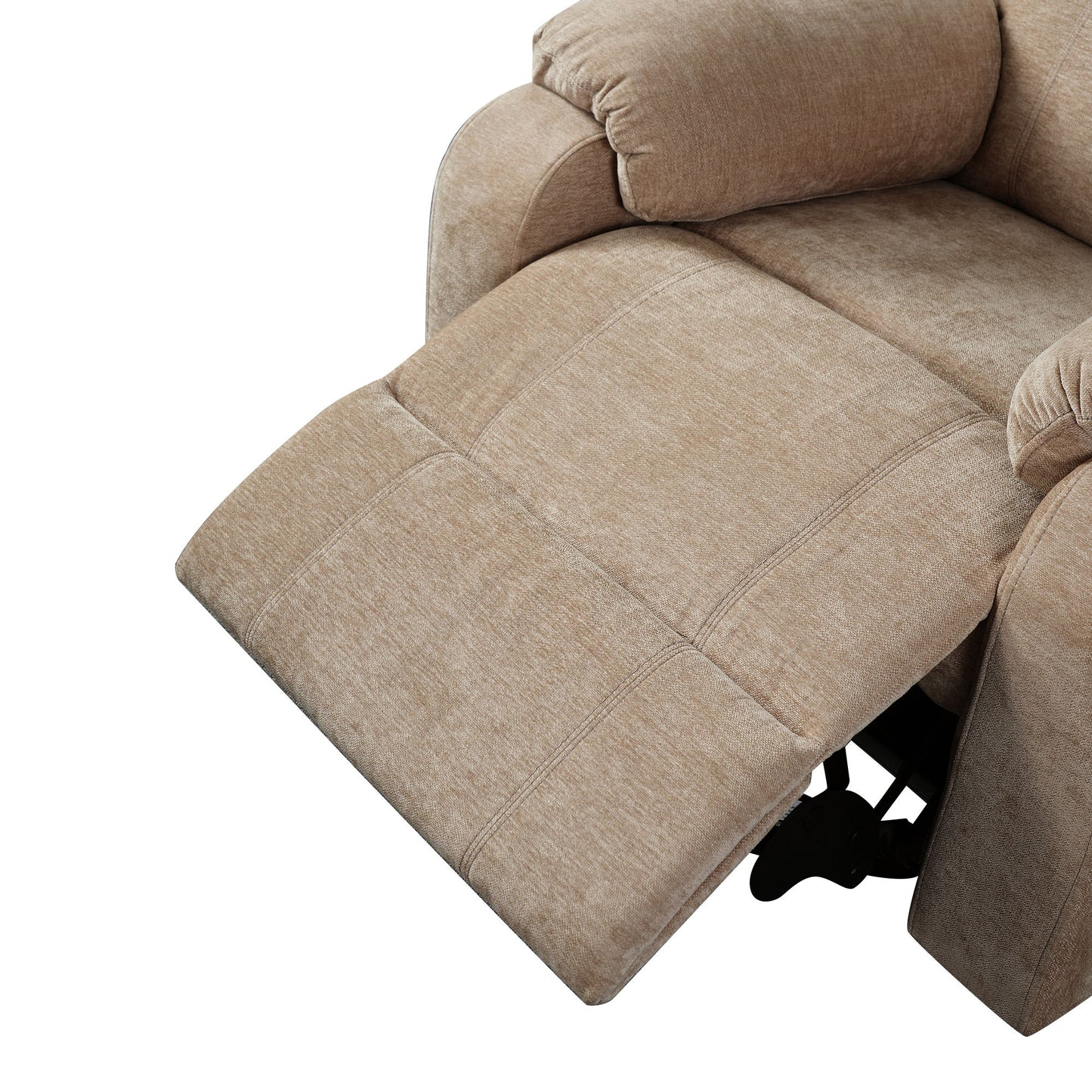 Upholstered Manual Recliner Chair With 3 Adjustable Backrest Positions