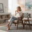 Accent Chair, Classic Mid Century Modern For Extra Seating