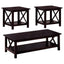 Merlot 3 Piece Occasional Set - Brown
