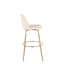 Toriano - Contemporary Fixed Height Barstool With Swivel And Round Footrest (Set of 2)