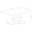 Creston - 5 Piece Dining Set With Upholstered Chairs - Gloss White