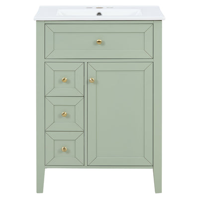 Bathroom Vanity With Sink, Soft Closing Cabinet