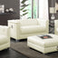 Earline - Upholstered Track Arm Loveseat - White