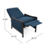 Drury - Contemporary Fabric Upholstered Pushback Recliner