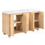 Double Sink Bathroom Vanity With Sinks, Soft Close Doors & 3 Drawers - Wood