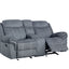 Zubaida - Two Tone Recliner Loveseat With USB Port Console
