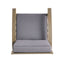 Peyton Club Chair Outdoor Seating Acacia Wood 32.25 X 28.00 X 31.25"