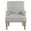 Alice - Upholstered Arm Chair With Nailheads - Beige